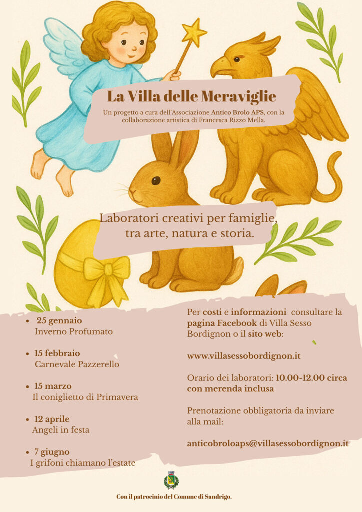 laboratori per famiglie in villa locandina